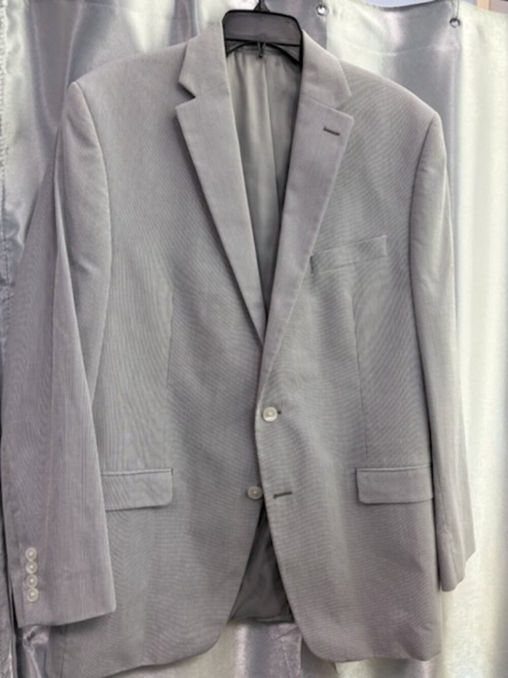 Ralph Lauren Light Gray Pin Strip Blazer